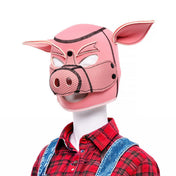 Neoprene accessories hood mask anatomical pig-headed poseable-ears removable-snout press-studs detachable textured soft durable bondage bdsm bdsm-gear bdsm-toys animals animal-play animal-farm pig piggy farm-play barnyard-play pet-play oink kink kinky kinky-play costume cosplay halloween halloween-couture furry yiff unisex pink 