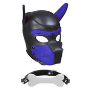 Neoprene silicone metallic-chain SBR polyurethane polyester polyamide TPE bonded-leather accessories bdsm-kit pup-kit puppy-kit arm-bands paw-gloves collar leash chain-leash spring-clip mouth-gag bone-gag anal-plug anal butt buttplug butt-plug tail-plug puppy-tail hood puppy-hood position-strap harness body-harness soft stretchy bondage bdsm kink kinky kinky-play accessories costume cosplay halloween pet-play pup-play puppy doggy animal male masculine masc mens menswear gay pride lgbtq blue