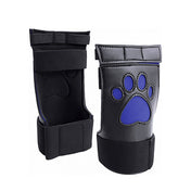 Neoprene silicone metallic-chain SBR polyurethane polyester polyamide TPE bonded-leather accessories bdsm-kit pup-kit puppy-kit arm-bands paw-gloves collar leash chain-leash spring-clip mouth-gag bone-gag anal-plug anal butt buttplug butt-plug tail-plug puppy-tail hood puppy-hood position-strap harness body-harness soft stretchy bondage bdsm kink kinky kinky-play accessories costume cosplay halloween pet-play pup-play puppy doggy animal male masculine masc mens menswear gay pride lgbtq blue