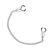Stainless-steel medical-grade TPR rubber accessories nipple-clamps claw-clamp removable-chain thumbscrew adjustable precise pressure secure bondage bdsm bdsm-toys bondage-gear bdsm-gear kink kinky kinky-play kinky-toys medical medical-play medical-toys matrix-retainer ivory-matrix nipple nipple-play sensory sensory-play pain pressure costume cosplay halloween dentist roleplay role-play stocking-stuffer gifts adult-toys unisex silver