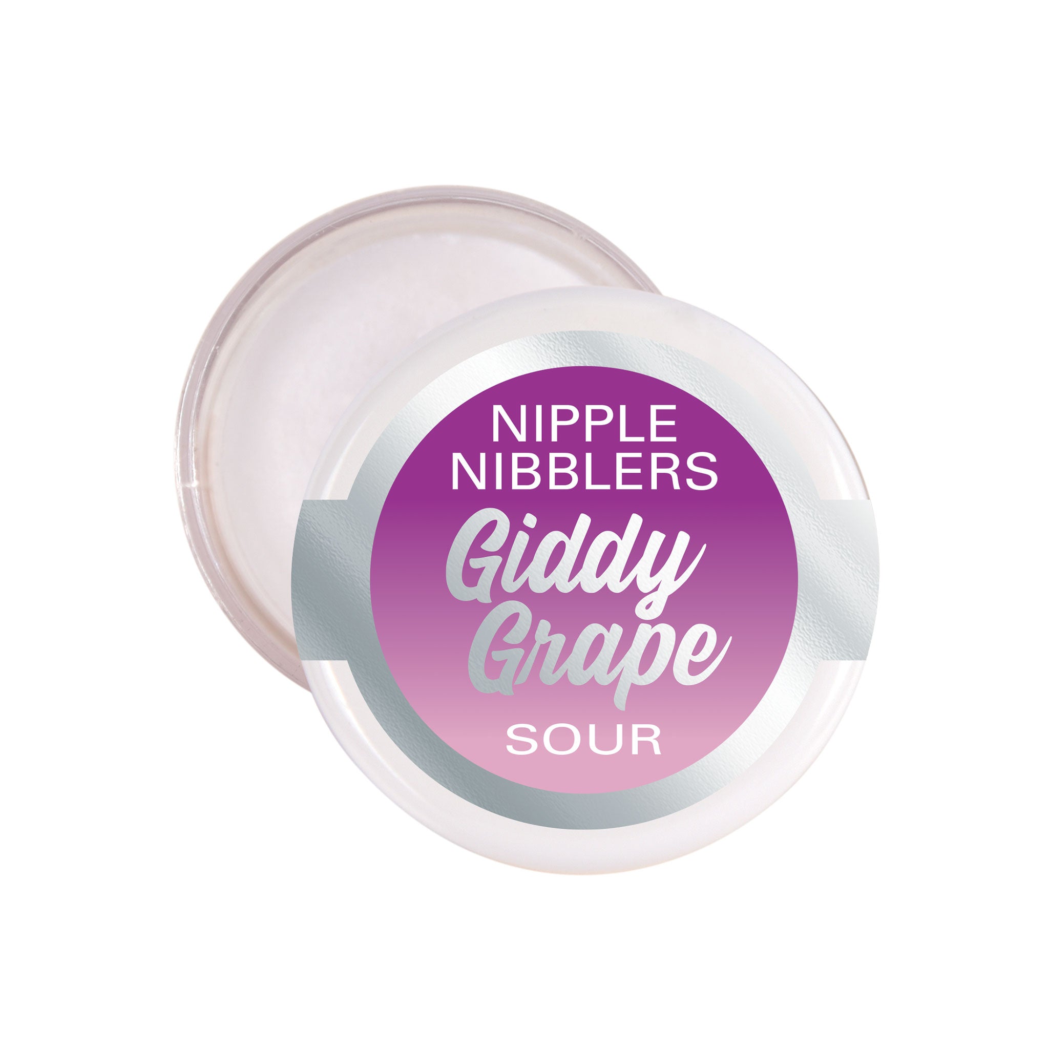 Lip-balm skin-balm accessories consumable cosmetic lubricant lube personal-lubricant potion liniment nipple nipple-play smooth easy-glide flavored sour-flavor tingling tasty vegan sugar-free gluten-free bdsm bdsm-toys kink kinky kinky-toys kinky-play sensory sensation oral-sensation kissing kiss kissable lick nibble nipple-nibblers unisex adult-toys giddy-grape grape