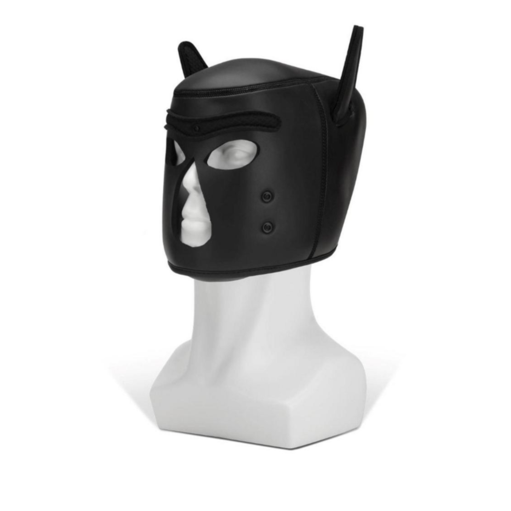 Neoprene puppy hood open mouth nose black stretchy hand wash compatible accessories