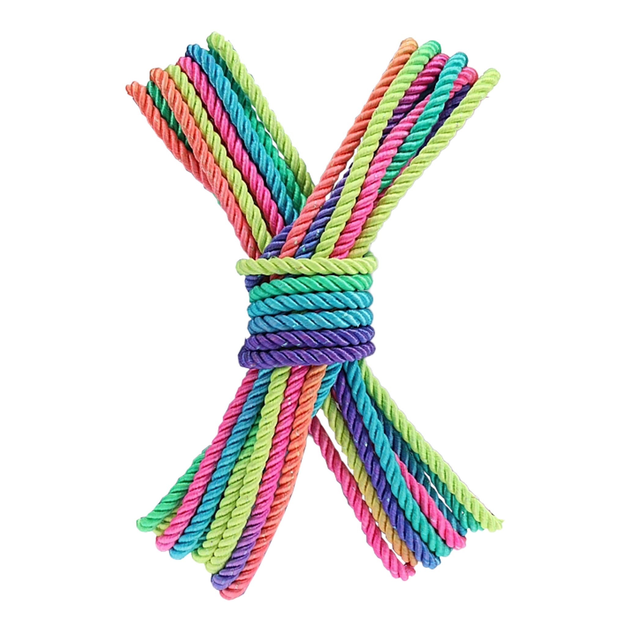 Polyester cotton rope shibari kinbaku Japanese bondage bdsm bdsm-gear restraints tied-up tie-up tied tied-down fantasy adult-toys accessories rainbow multicolor multi-color pride