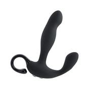 Come Hither Rechargeable Silicone Prostate Vibe with Remote Control - Black