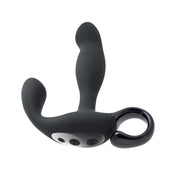 Come Hither Rechargeable Silicone Prostate Vibe with Remote Control - Black