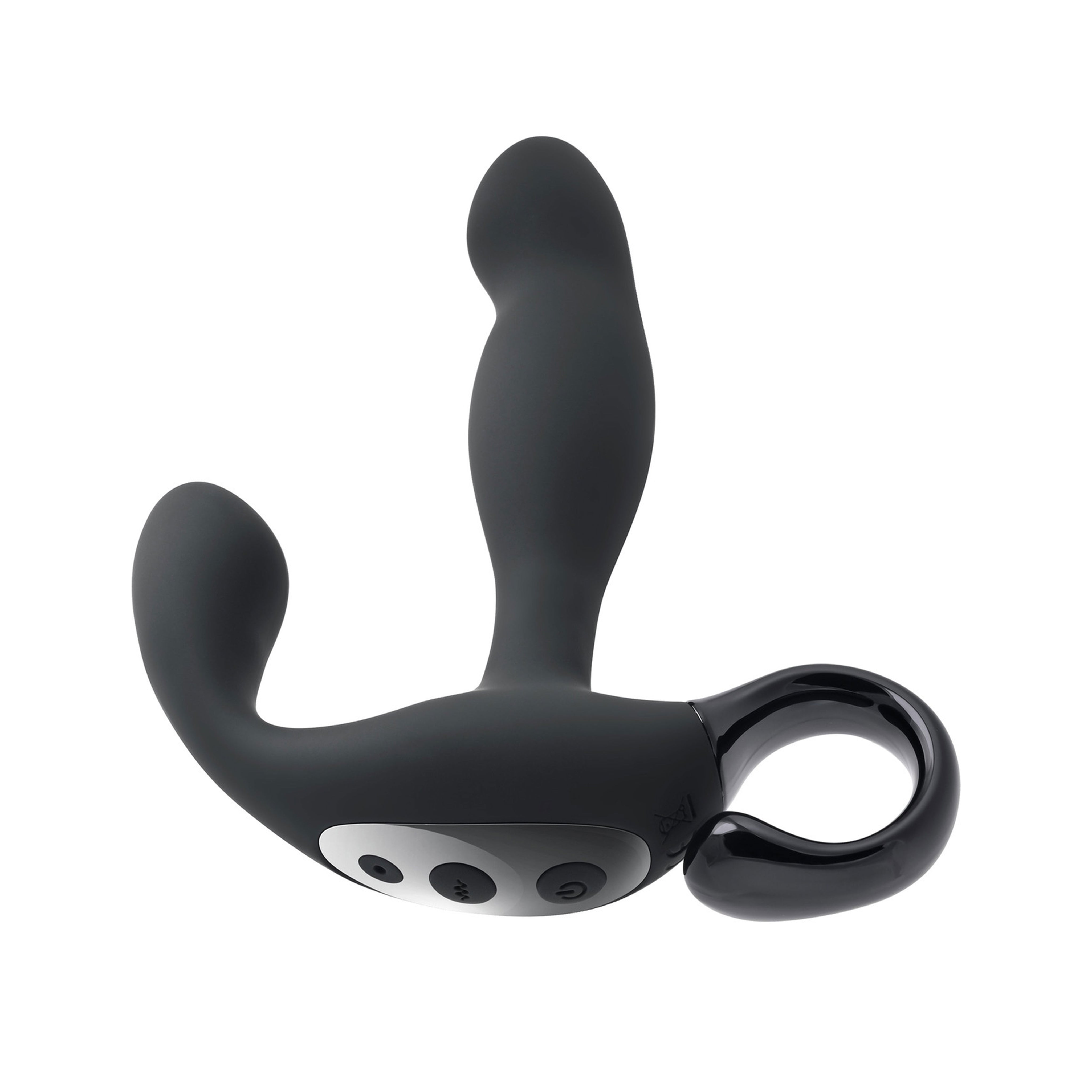Come Hither Rechargeable Silicone Prostate Vibe with Remote Control - Black