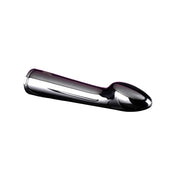 Aluminum metal vibrator bullet egg-tip temperature-play waterproof playboy silver