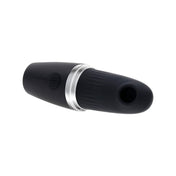 Clitoral clit vibrator lipstick case suction multi-function multifunction non-phallic black