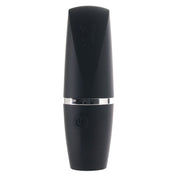 Clitoral clit vibrator lipstick case suction multi-function multifunction non-phallic black