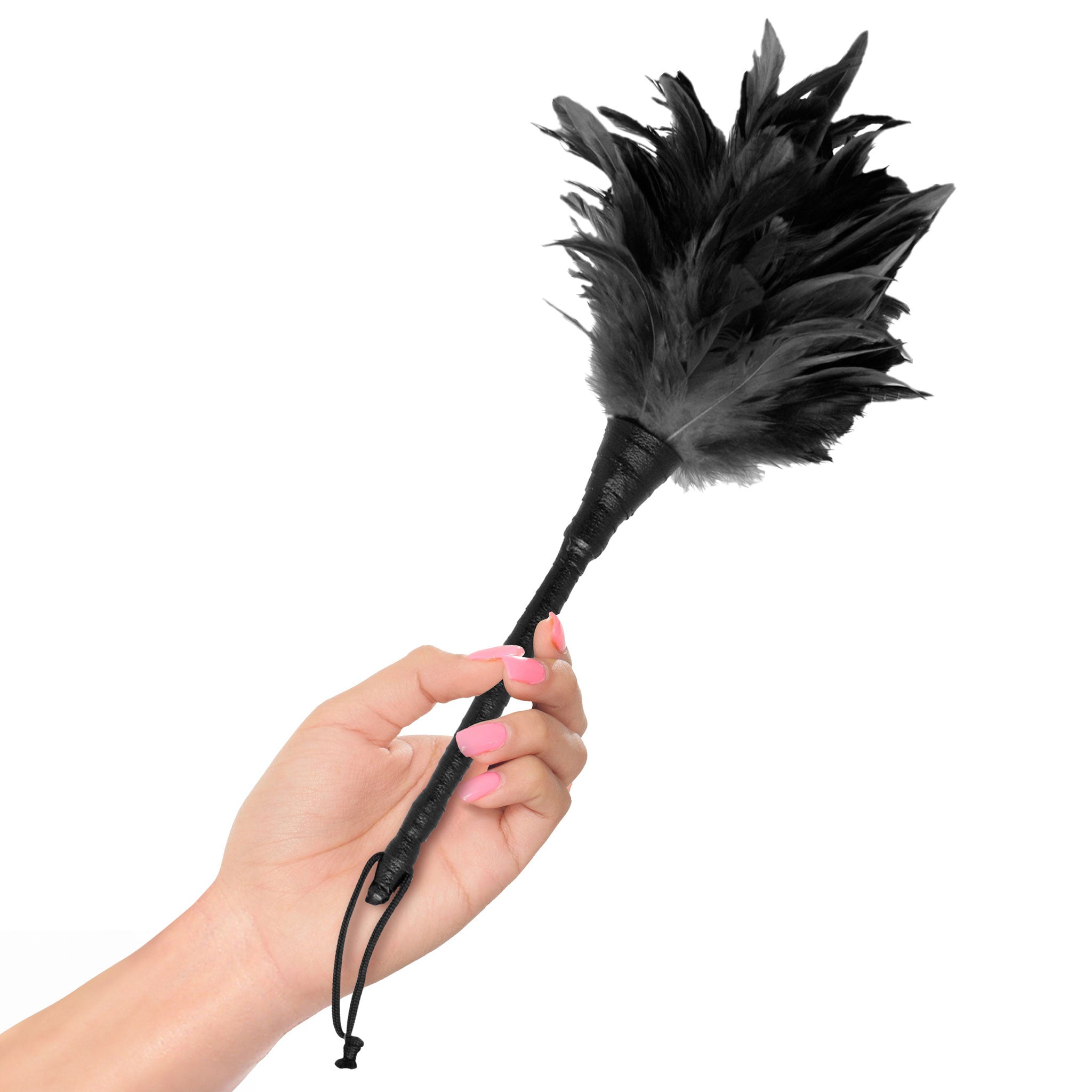 Feather duster frisky maid role-play roleplay sensory kinky couples black