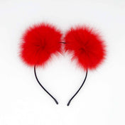 Fox fur cat ears headband hairband headgear pet-play lifestyle gifts accessories halloween red