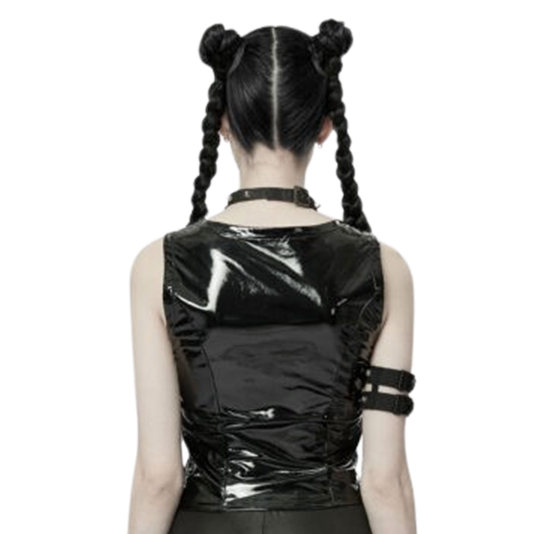 leather dress big tits Siri Big Breast In Black Leather Corset 8x10 Photo Print