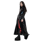 PVC Cyber Punk Corset Coat Long Sleeve Dress S