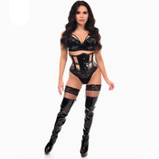 PVC steel boned underbust corset, curvy PVC waist cincher, adjustable steel boning corset, glossy PVC waist trainer, bold PVC statement corset