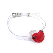 PVC vinyl silicone medical-grade accessories gag mouth-gag pacifier-gag baby-pacifier nipple-gag mouth-shield pull-ring adjustable buckle cute fetish fashion alt-fashion alternative loli lolita paraphilia festival bondage bdsm bdsm-toys kink kinky kinky-toys kinky-play age-play ageplay cgl caregiver-little brat adult-baby roleplay role-play costume cosplay halloween adult-toys unisex clear red
