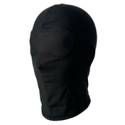 Spandex synthetic foam-padding nylon-foam nylon accessories hood mask balaclava full-face pullover pull-over padded-eyemask eye-mask blindfold stretchy durable resilient breathable alluring whimsical non-anatomical fetish fashion alt-fashion bondage bdsm bdsm-gear bdsm-toys kink kinky kinkwear sensory-sensory-play sensory-deprivation depersonalization costume cosplay halloween zentai zentai-mask unisex black