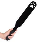 Acrylic accessories paddle long paw-cutout cut-out lightweight light-weight firm bold playful shiny glossy fetish fashion alt-fashion bondage bdsm bdsm-gear bdsm-toys dom domination domme dominatrix sub submission submissive sadism masochism sadist masochist sadomasochism sadomasochist kink kinky kinky-play kinky-toys impact impact-toys impact-play spanking stinging sharp pain discipline animal cat kitty kitten paw pet-training pet-play unisex black