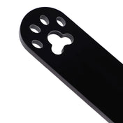 Acrylic accessories paddle long paw-cutout cut-out lightweight light-weight firm bold playful shiny glossy fetish fashion alt-fashion bondage bdsm bdsm-gear bdsm-toys dom domination domme dominatrix sub submission submissive sadism masochism sadist masochist sadomasochism sadomasochist kink kinky kinky-play kinky-toys impact impact-toys impact-play spanking stinging sharp pain discipline animal cat kitty kitten paw pet-training pet-play unisex black