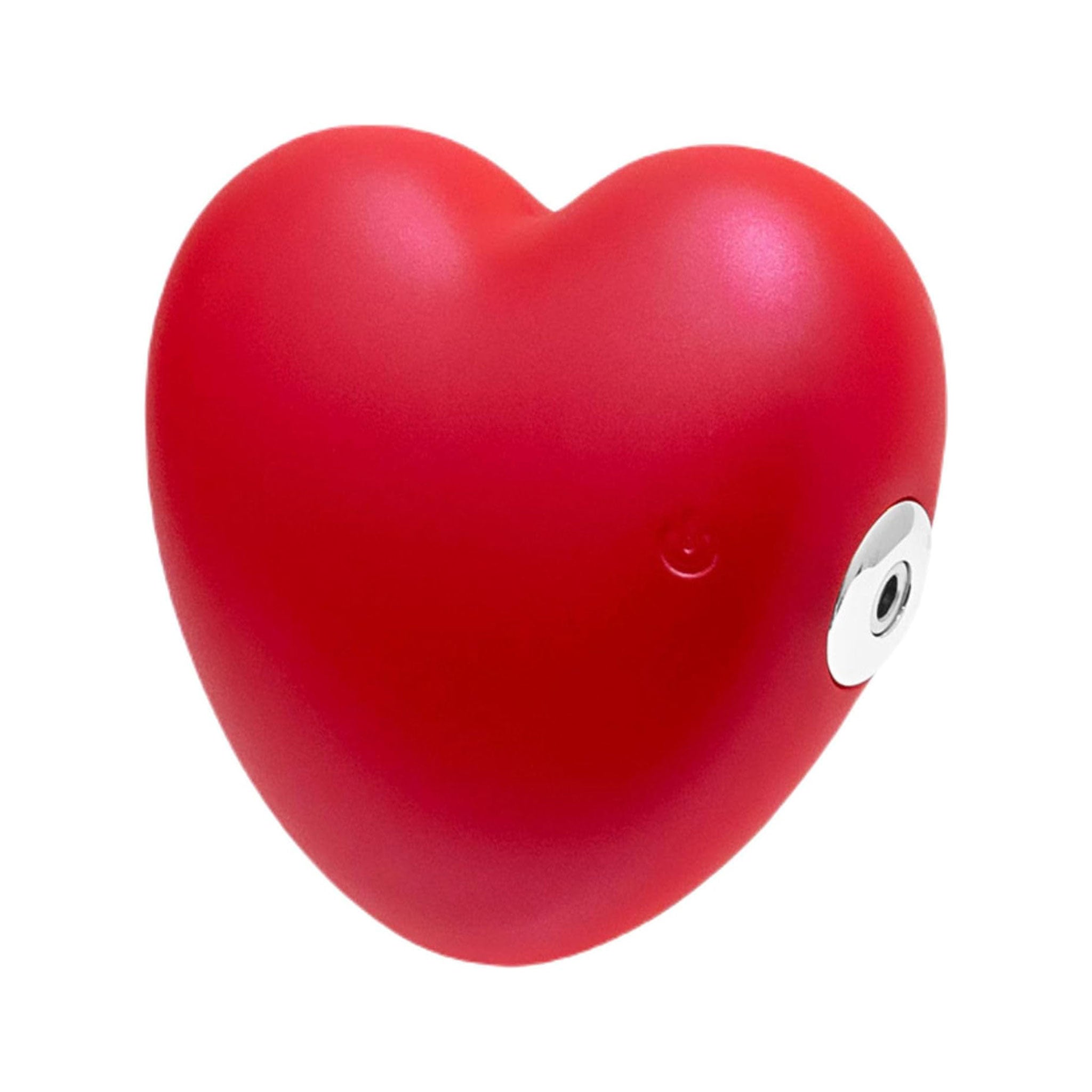 Silicone vibrator vibrating vibration vibe clit clitoris clitoral stim stimulator stimulation heart-shaped heart finger hold handle couples couples-toys valentines valentine's gifts adult-toys red pearlsheen pearl-sheen pearl sheen