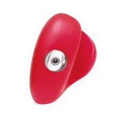 Silicone vibrator vibrating vibration vibe clit clitoris clitoral stim stimulator stimulation heart-shaped heart finger hold handle couples couples-toys valentines valentine's gifts adult-toys red pearlsheen pearl-sheen pearl sheen