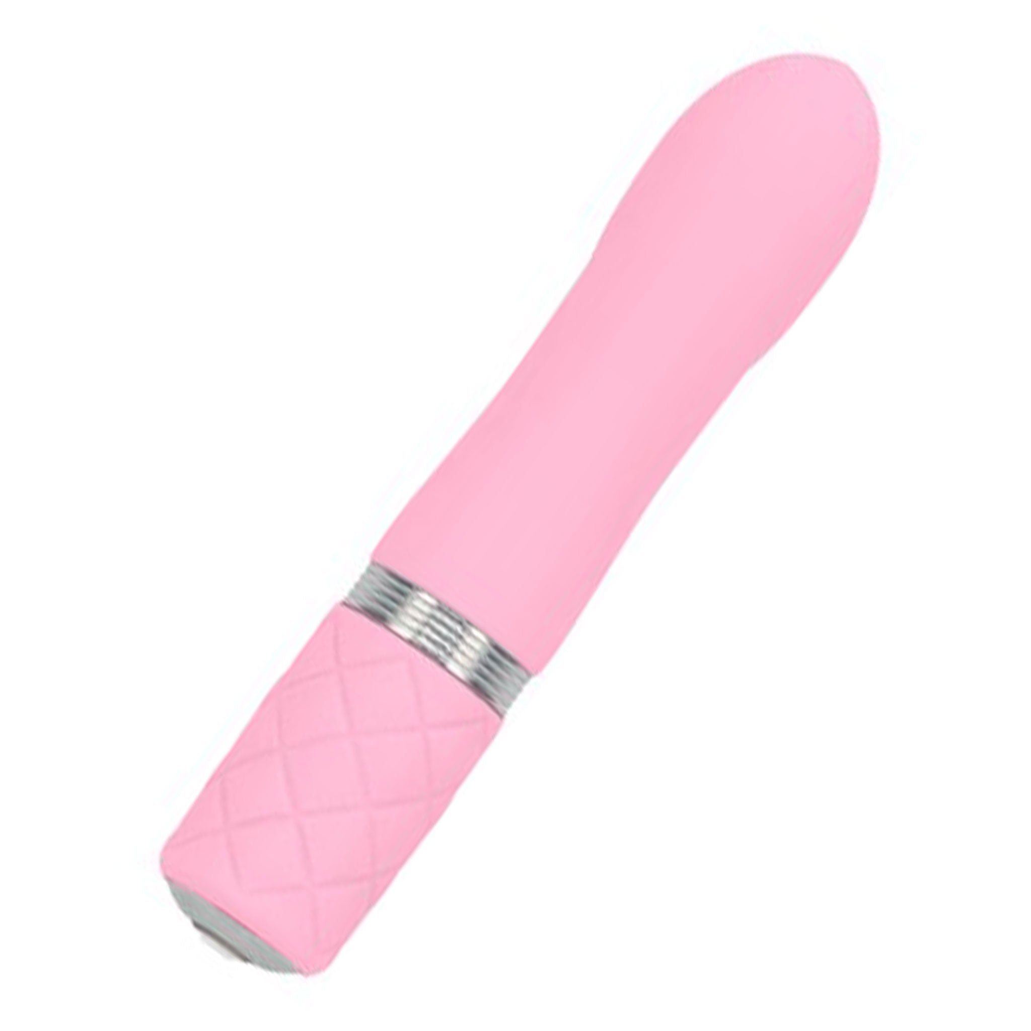 Silicone ABS-plastic swarovski-crystal crystal bullet vibrator vibration vibrating vibe pocket-sized travel-sized mini quilt-cushion usb-rechargeable playful flirty soft flexible powerful kink kinky kinky-toys adult-toys sexual-wellness stocking-stuffers pink