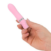 Silicone ABS-plastic swarovski-crystal crystal bullet vibrator vibration vibrating vibe pocket-sized travel-sized mini quilt-cushion usb-rechargeable playful flirty soft flexible powerful kink kinky kinky-toys adult-toys sexual-wellness stocking-stuffers pink