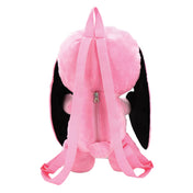 Plush plastic nylon accessories bag backpack novelty-backpack rabbit bunny stuffed-animal zipper back-zip top-handle adjustable shoulder-strap single-compartment fabric-lined cute quirky huggable whimsical playful edgy charming rebellious chaotic naughty fashion alt-fashion alternative punk cyber cyberpunk harajuku anime emo everyday casual costume cosplay halloween halloween-accessories holiday-shop gifts christmas-gift unisex pink