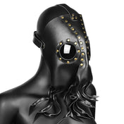 plague octopus mask pu faux leather gold rivets curled tentacles adjustable strap gothic cosplay fetish mask black eerie costume accessory plague doctor inspired