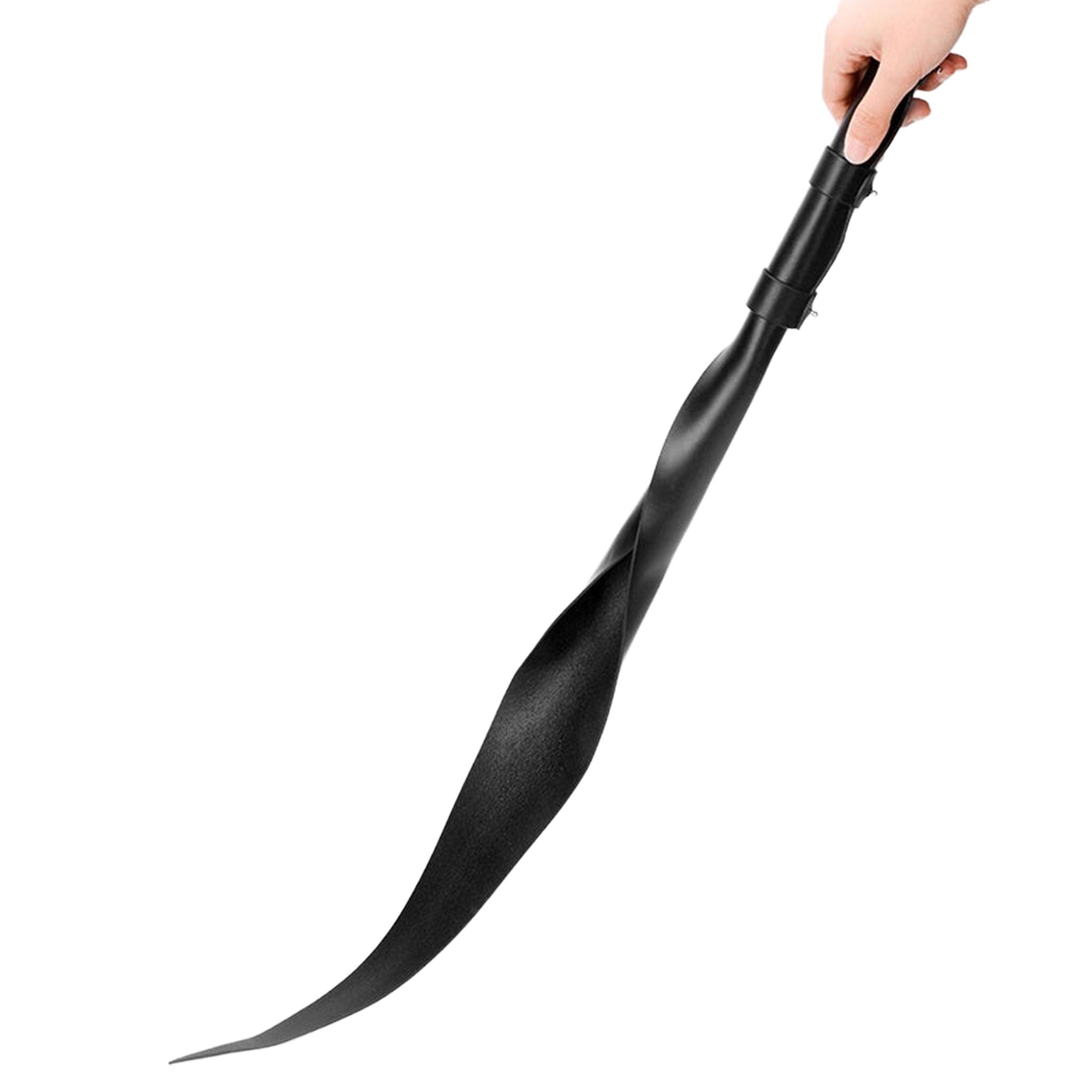 Leather polished-leather accessories whip coiled dragon-tail wrapped-handle D-ring peg-and-awl curved-tip tapered-tip stinging supple stylish flexible bondage bdsm bdsm-toys kink kinky kinky-play kinky-toys impact impact-play impact-toys sensory sensory-play sensation spanking discipline punishment costume cosplay halloween unisex adult-toys black
