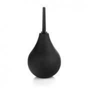 PVC ABS-plastic anal enema douche nonvibe non-vibe nonvibrating non-vibrating squeeze-bulb nozzle squirt slim tapered insertable screw-on standing stand-upright upright flat-base classic gay hygiene cleaning adult-toys kink kinky kinky-play bdsm bondage domination black
