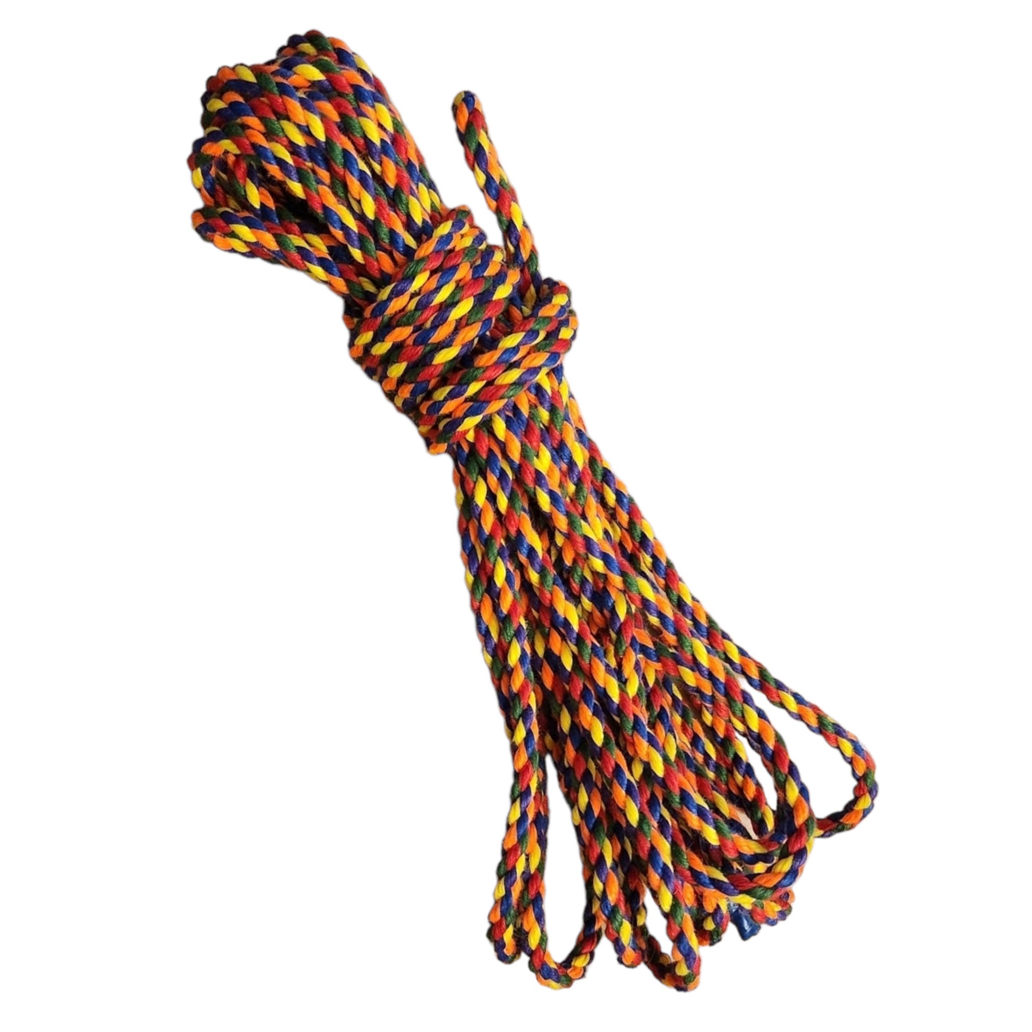 Nylon polyester accessories rope rope-play ropeplay tying tied-up shibari kinbaku soft uv-reactive blacklight-reactive glowing braided pliable load-bearing heavy-duty bondage bdsm bdsm-toys kink kinky kinky-toys submissive sub submission adult-toys unisex rainbow