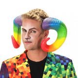 Rainbow Ram Horns