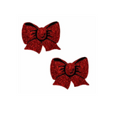 Ravish Me Red Glitter Bow Pasties