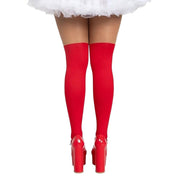 Nylon polyester Spandex opaque sheer accessories intimates hosiery tights pantyhose snowflake stretchy fun festive costume cosplay holiday-lingerie holiday-gifts female femme feminine womens red nude