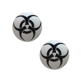 Reflective Black Glitter TOXIC on Circle Reflective Pasties