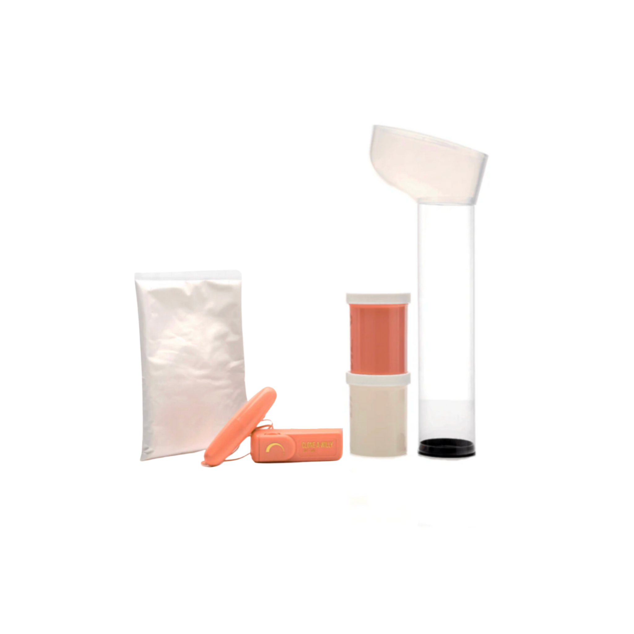 Clone-A-Willy | Body-safe, light tone-colored silicone, molding tube, & multi-speed vibrator 