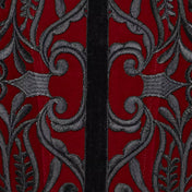 Velvet cotton elastane polyester velvet-ribbon plastic apparel accessories top corset cincher underbust embroidered embroidery velvet-ribbon drawstring lace-up boning support-boning back-zip zipper retro vintage opulent elegance fetish fashion alt-fashion goth gothic goth-doll costume cosplay halloween halloween-couture female femme feminine womens red black