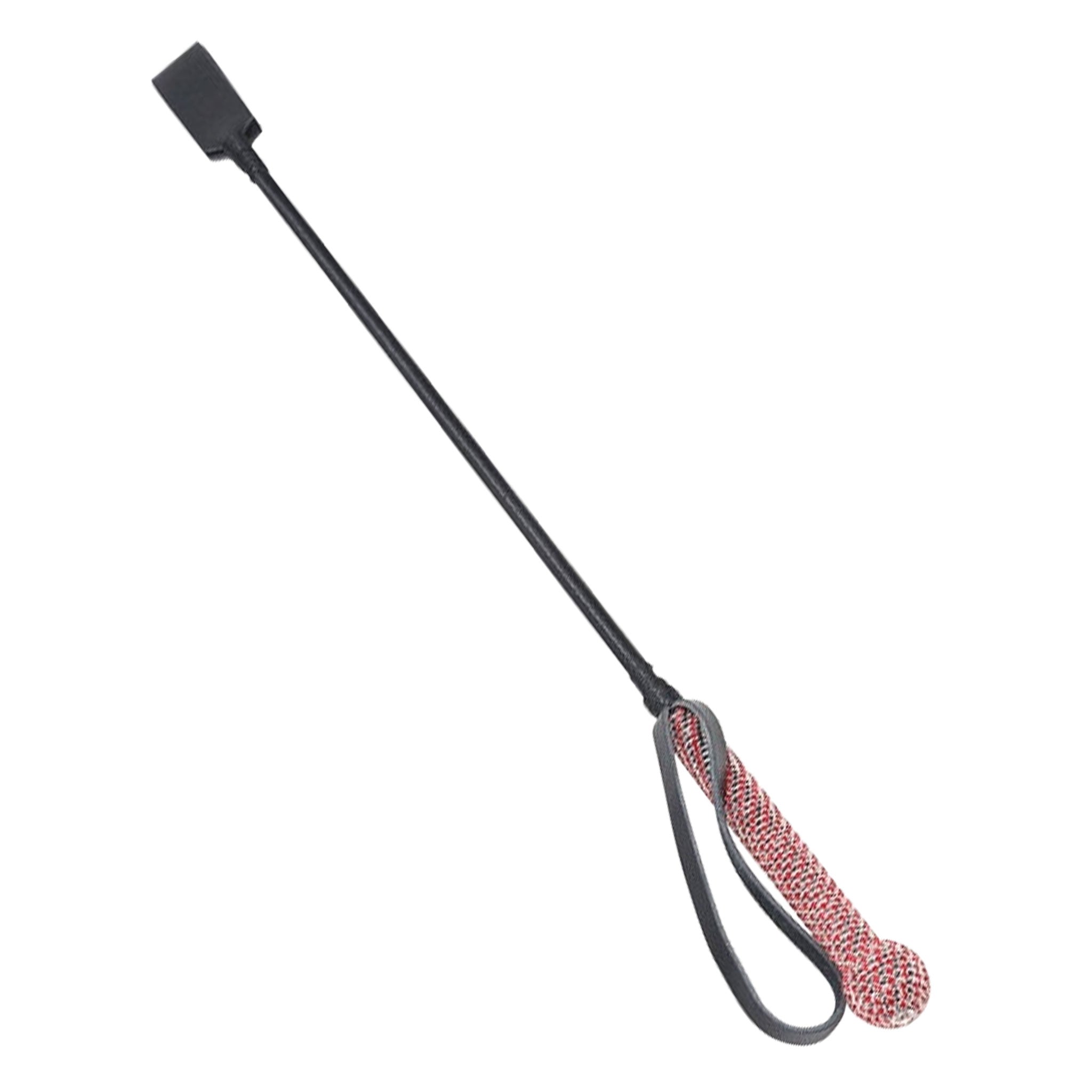 Rhinestone faux-leather plastic accessories bedroom-weapon crop riding-crop flexible plastic-core square-popper popper rhinestone-handle handle-loop fancy flash fetish fashion alt-fashion dom dominatrix domme domination bondage bdsm bdsm-toys bdsm-gear bdsm-play kink kinky kinky-toys kinky-play impact impact-toys impact-play costume cosplay halloween equestrian valentines gifts unisex red