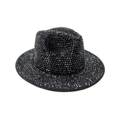 Felt cotton polyester rhinestone accessories headgear head-gear hat fedora jazz-hat jazz-party fashion alt-fashion rave raver-babe ravewear festivalwear costume cosplay halloween drip-and-dazzle eyekndy valentines gifts unisex pride gay lgbtq black