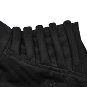 Polyester polyurethane cotton tops tops vest sleeveless short-sleeve shortsleeve shoulders ribbed standing-collar front-zip zipper buckle hip-pockets back-vent goth gothic punk alt-fashion doomsday post-apocalyptic apocalypse masc masculine mens male guys dudes black