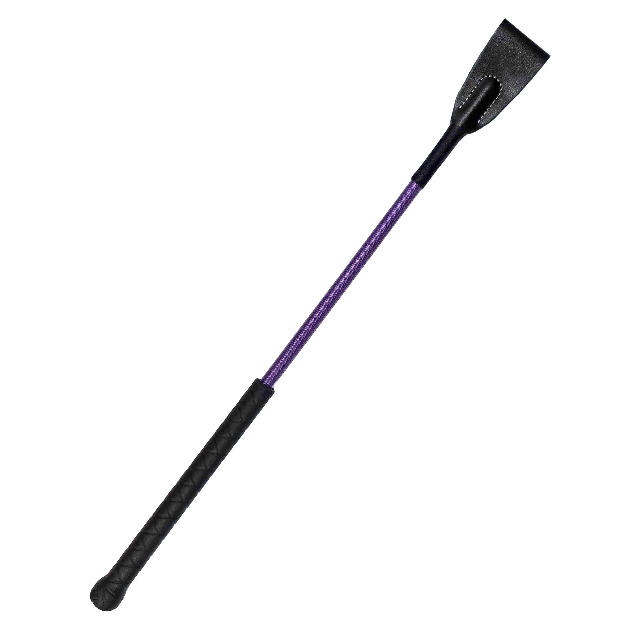 Leather genuine-leather rubber accessories crop riding-crop riding-bat rubber-handle textured-rubber rubber-grip leather-popper leather-loop loop-popper dog-ear dogear-popper flexible flexibility medium-stiff non-slip fetish fashion alt-fashion equestrian bondage bdsm bdsm-toys bdsm-gear sadism masochism sadist masochist sadomasochism sadomasochist sub submissive submission kink kinky kinky-play impact impact-play impact-toys spanking discipline training pain must-have adult-toys purple