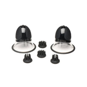 Silicone ABS-plastic sucker suction-cup suction-mounted stim stimulate stimulator stimulation vibrator vibrating vibration vibe rotating rotation rotate hands-free interchangeable-heads silicone-head attachment-heads usb-rechargeable bdsm kink kinky kinky-play nipple nipple-play sensory-play sensation areola adult-toys black clear