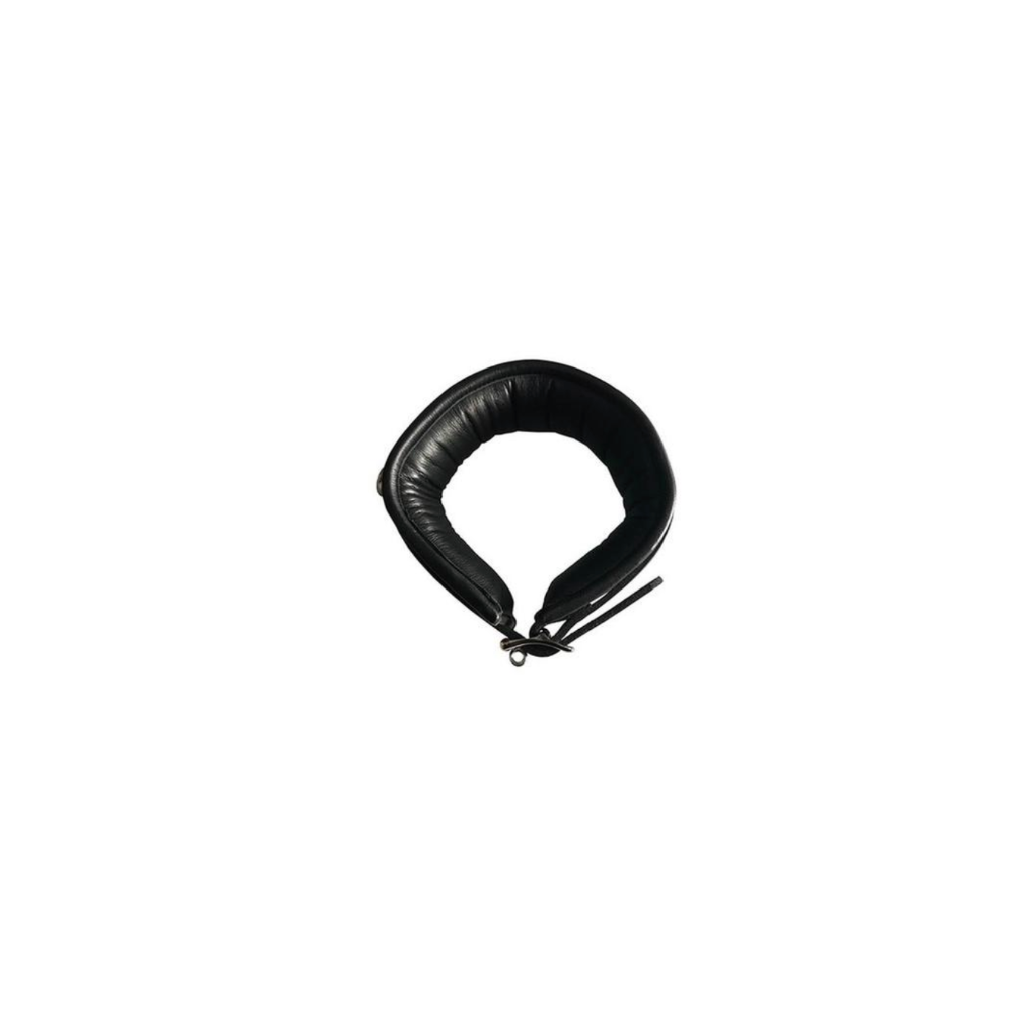 rouge 3 d ring padded leather adjustable collar black genuine leather collar adjustable fit metal d rings bondage accessory gothic collar adult accessory edgy fashion