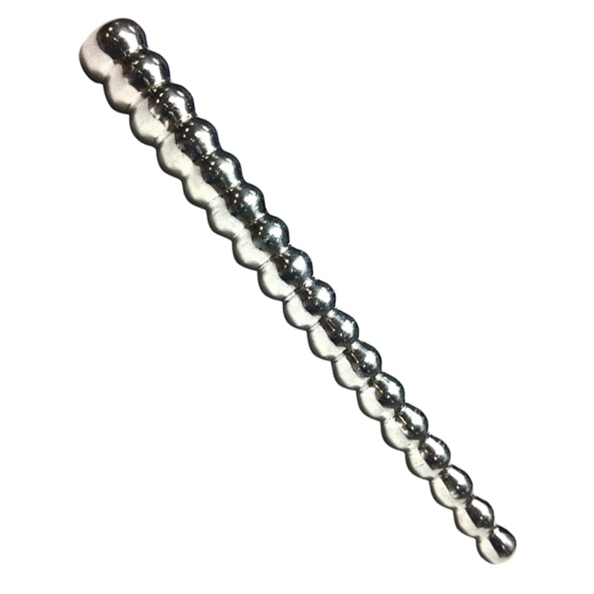 Rouge stainless steel beaded urethral sound skeleton key hollow center adjustable screw ball piercing insertion advanced BDSM medical play toy
