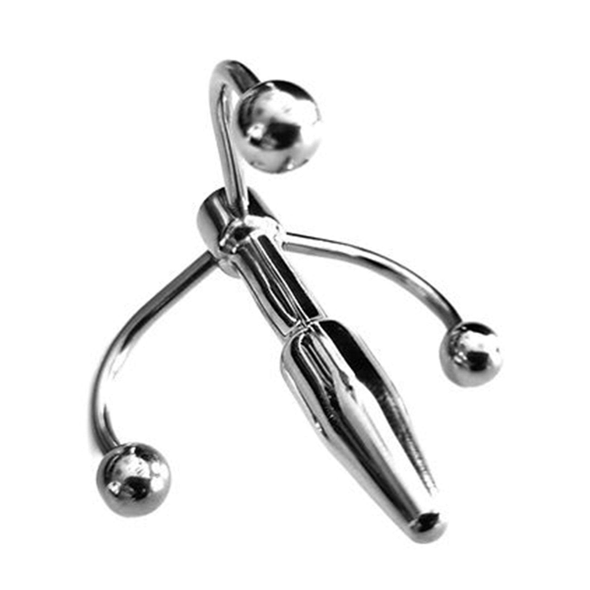 Stainless-steel accessories genitals insertable urethra urethral penis-plug nonvibe non-vibe nonvibrating non-vibrating cock-and-ball cnb cbt fetish fashion alt-fashion alternative bedroom dungeon bondage bdsm bdsm-toys kink kinky kinky-play kinky-toys medical medical-toys medical-play adult-toys male masculine masc mens menswear guys dudes silver 