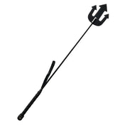 Leather genuine-leather metal-shaft accessories bedroom-weapon crop riding-crop pitchfork trident leather-wrapped wrapped-handle stiff-flexibility long-shaft controlled-impact fetish fashion alt-fashion alternative bondage bdsm bdsm-toys bdsm-play bdsm-gear sadism masochism sadist masochist sadomasochist sadomasochism kink kinky kinky-toys impact impact-toys impact-play spanking punishment discipline roleplay costume cosplay halloween demon devil succubus hell unisex black