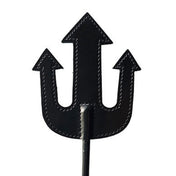 Leather genuine-leather metal-shaft accessories bedroom-weapon crop riding-crop pitchfork trident leather-wrapped wrapped-handle stiff-flexibility long-shaft controlled-impact fetish fashion alt-fashion alternative bondage bdsm bdsm-toys bdsm-play bdsm-gear sadism masochism sadist masochist sadomasochist sadomasochism kink kinky kinky-toys impact impact-toys impact-play spanking punishment discipline roleplay costume cosplay halloween demon devil succubus hell unisex black