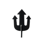 rouge devil leather riding crop black bdsm fetish spanking long leather shaft flogger impact toy kink discipline roleplay