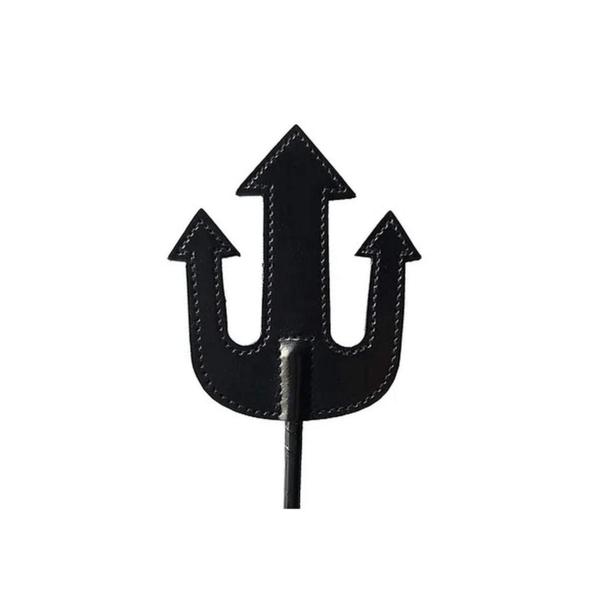 rouge devil leather riding crop black bdsm fetish spanking long leather shaft flogger impact toy kink discipline roleplay