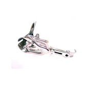 Rouge metal vaginal speculum probe stainless steel non-magnetic medical fetish BDSM vaginal play insertable water-lubricant safe